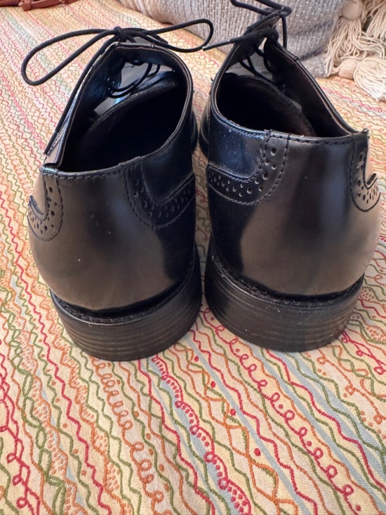 Johnston & Murphy Men 11.5 M Atchison Wing Tip Oxford Black Leather NIB 20-6287 main image 6